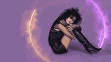 Gif animé gothique fille